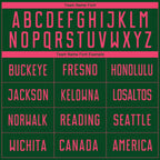 Custom Green Neon Pink Sublimation Soccer Uniform Jersey