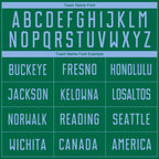 Custom Kelly Green Light Blue Sublimation Soccer Uniform Jersey