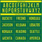 Custom Kelly Green Light Yellow Sublimation Soccer Uniform Jersey