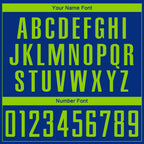 Custom Royal Neon Green Sublimation Soccer Uniform Jersey