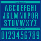 Custom Royal Aqua Sublimation Soccer Uniform Jersey