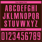 Custom Brown Pink Sublimation Soccer Uniform Jersey