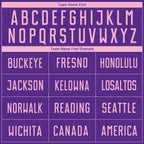 Custom Purple Light Pink Sublimation Soccer Uniform Jersey