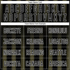 Custom Black Olive-White Geometric Shape Sublimation Soccer Uniform Jersey