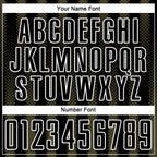 Custom Black Olive-White Geometric Shape Sublimation Soccer Uniform Jersey