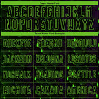 Custom Black Aurora Green Geometric Shape Sublimation Soccer Uniform Jersey