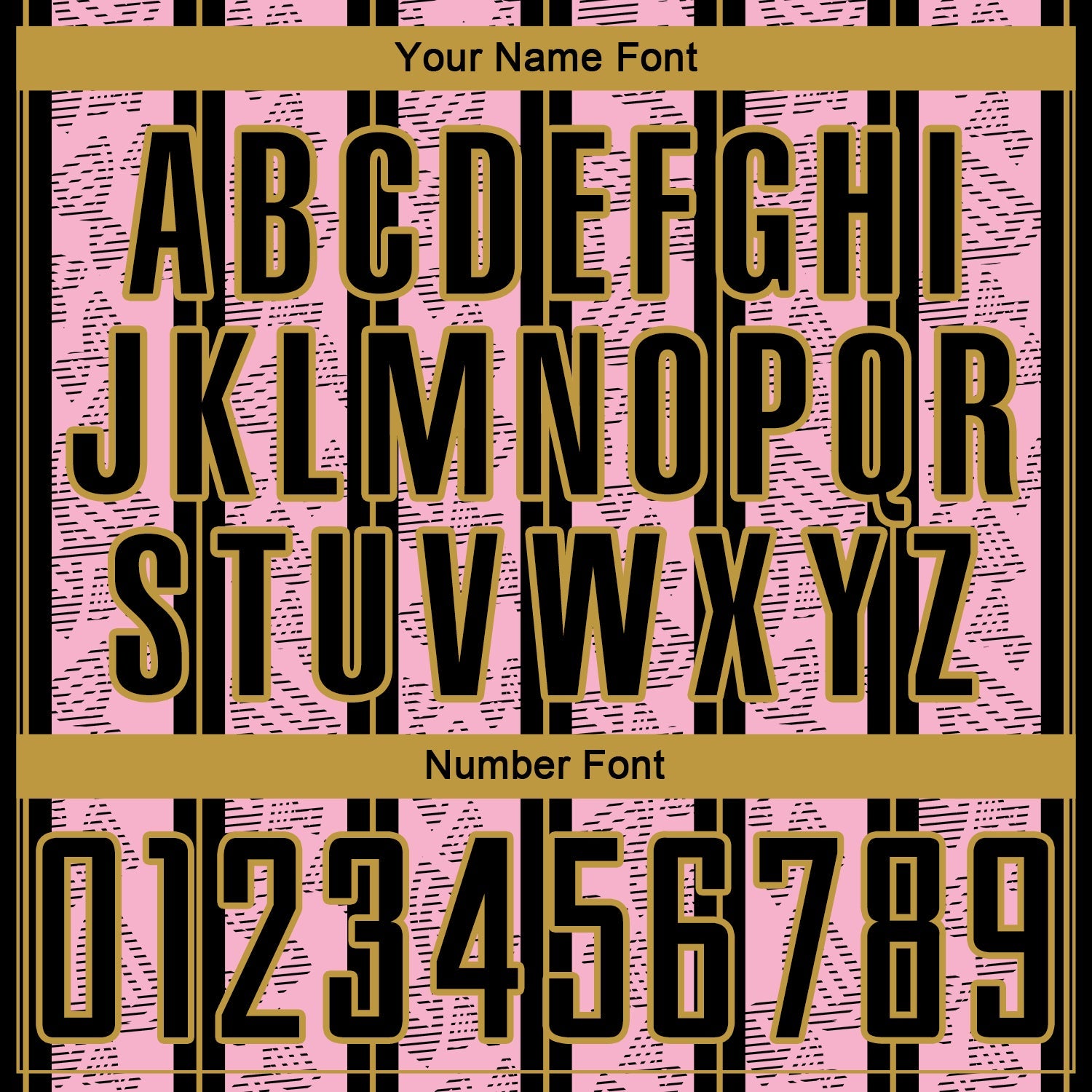 Custom Light Pink Black-Old Gold Stripe Line Sublimation Soccer Uniform Jersey