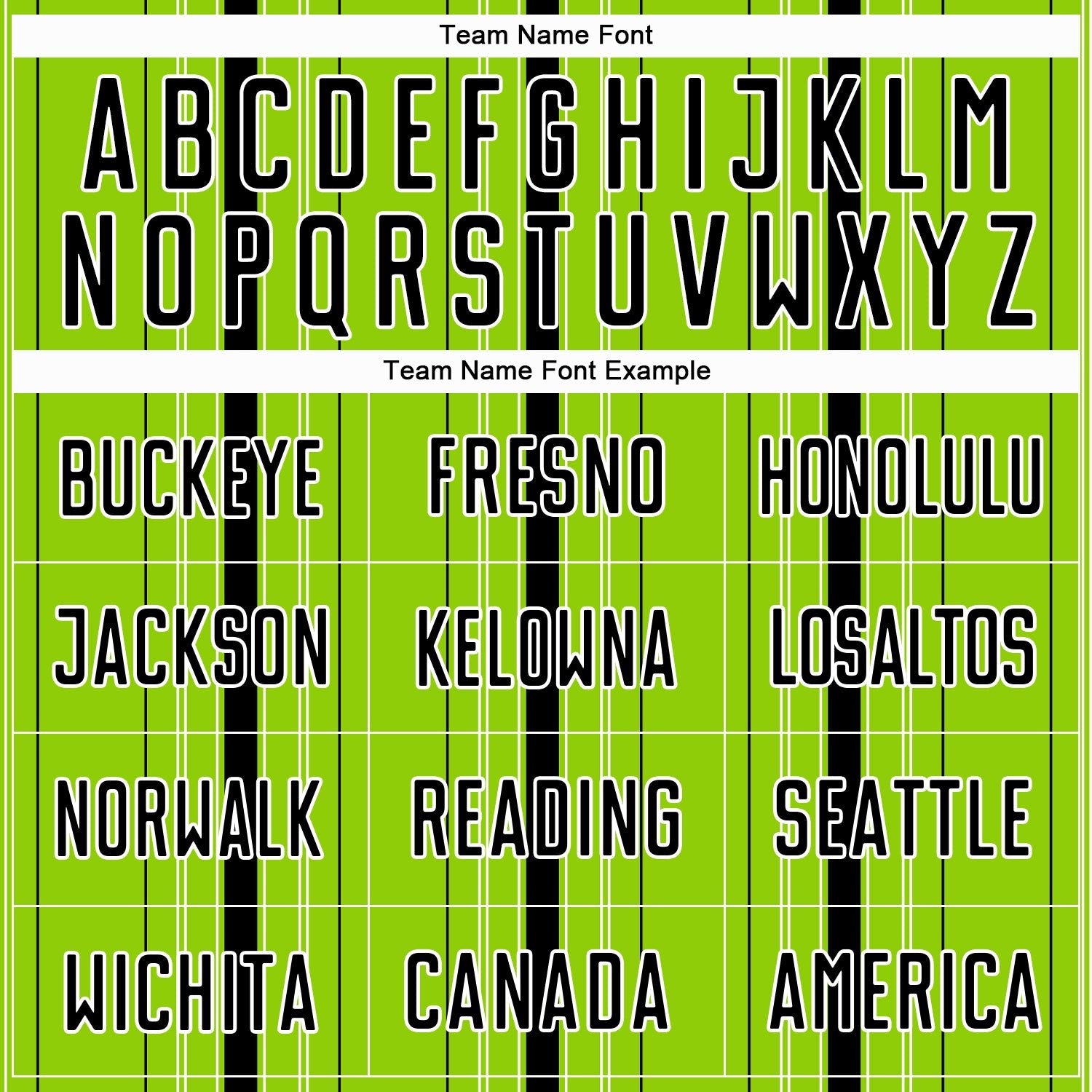 Custom Neon Green Black-White Stripe Sublimation Soccer Uniform Jersey