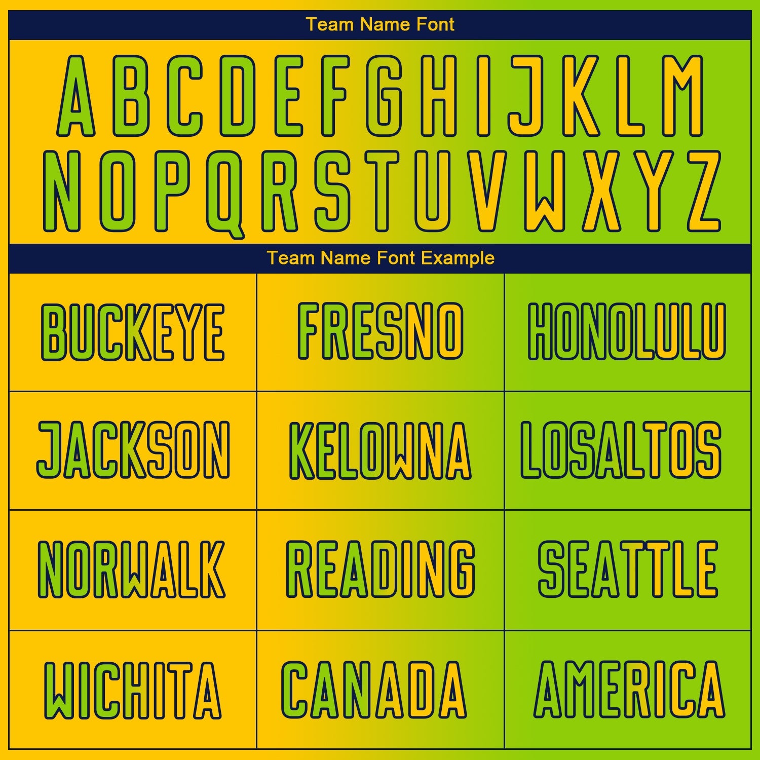 Custom Neon Green Yellow-Navy Sublimation Gradient Fashion Soccer Uniform Jersey