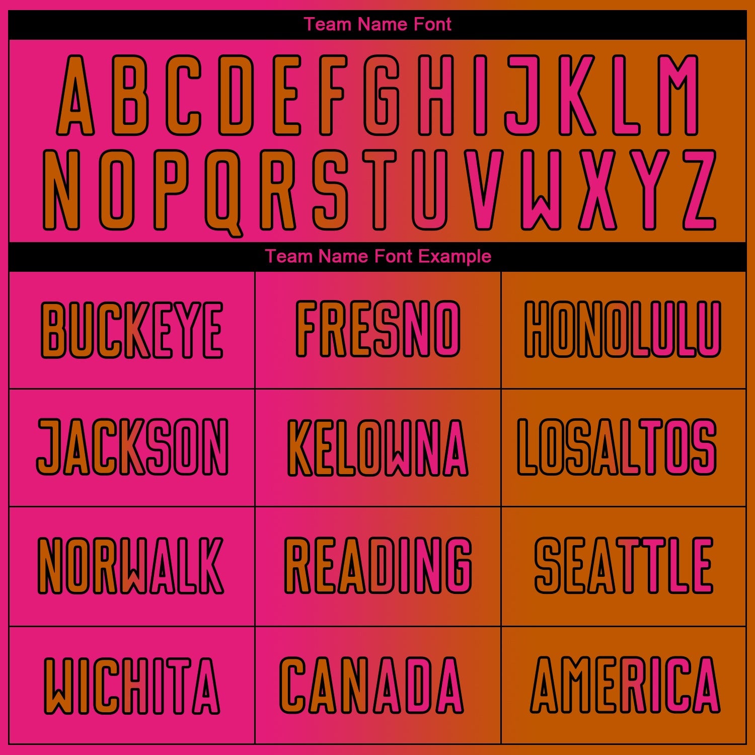 Custom Texas Orange Hot Pink-Black Sublimation Gradient Fashion Soccer Uniform Jersey