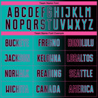 Custom Black Aqua-Pink Sublimation Gradient Fashion Soccer Uniform Jersey