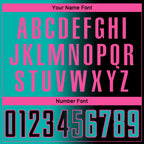 Custom Black Aqua-Pink Sublimation Gradient Fashion Soccer Uniform Jersey