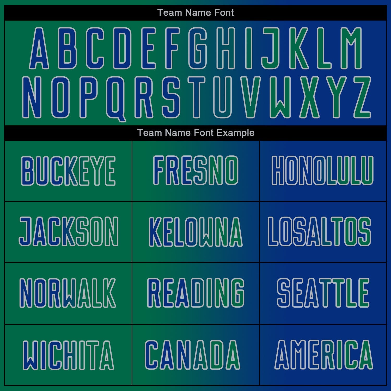 Custom Royal Kelly Green-Gray Sublimation Gradient Fashion Soccer Uniform Jersey