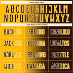 Custom Brown Gold-Cream Sublimation Gradient Fashion Soccer Uniform Jersey