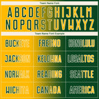 Custom Green Gold-Cream Sublimation Gradient Fashion Soccer Uniform Jersey