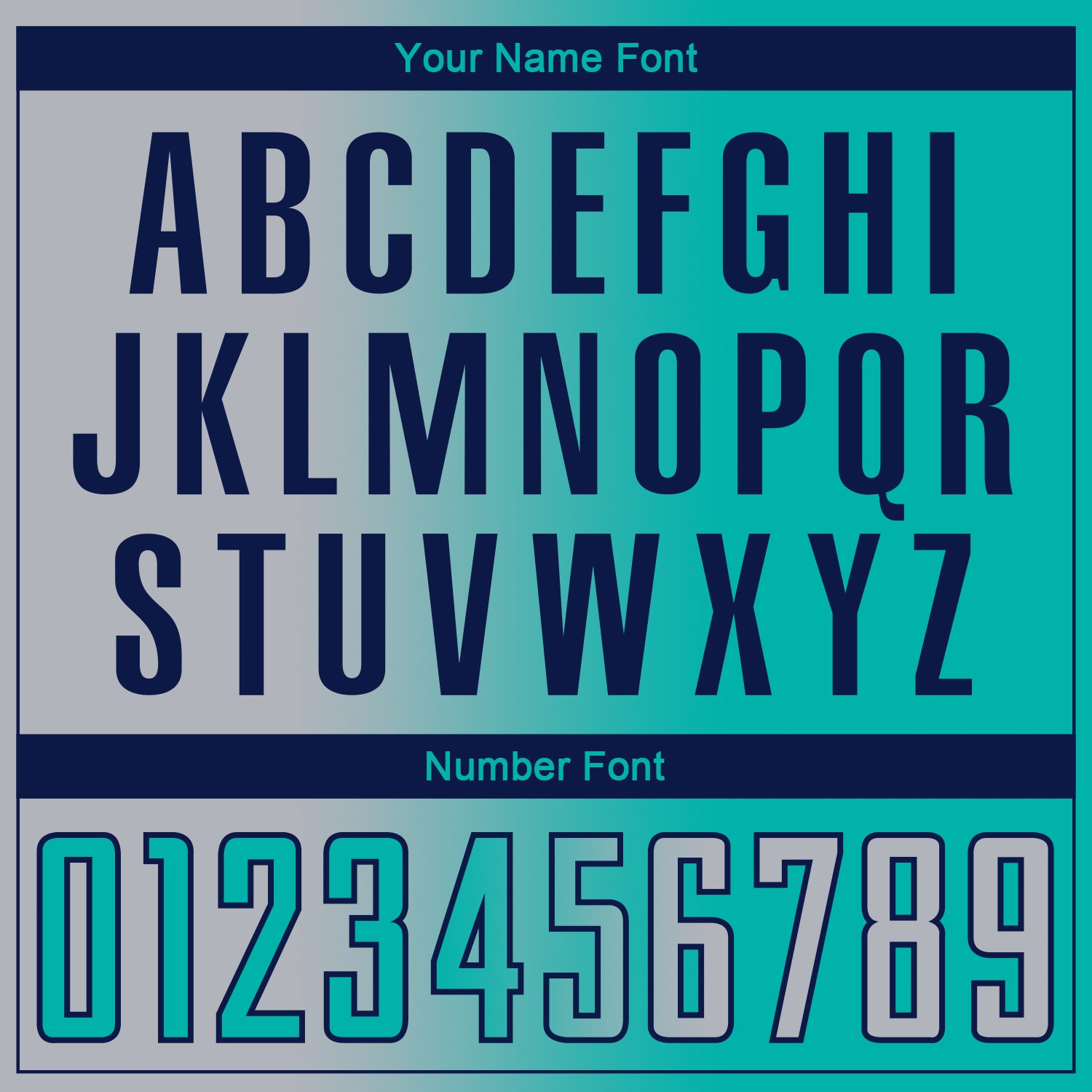 Custom Aqua Gray-Navy Sublimation Gradient Fashion Soccer Uniform Jersey