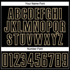 Custom Black Vegas Gold Splash Sublimation Soccer Uniform Jersey