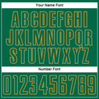 Custom Kelly Green Old Gold Splash Sublimation Soccer Uniform Jersey