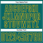 Custom Teal Gold Splash Sublimation Soccer Uniform Jersey