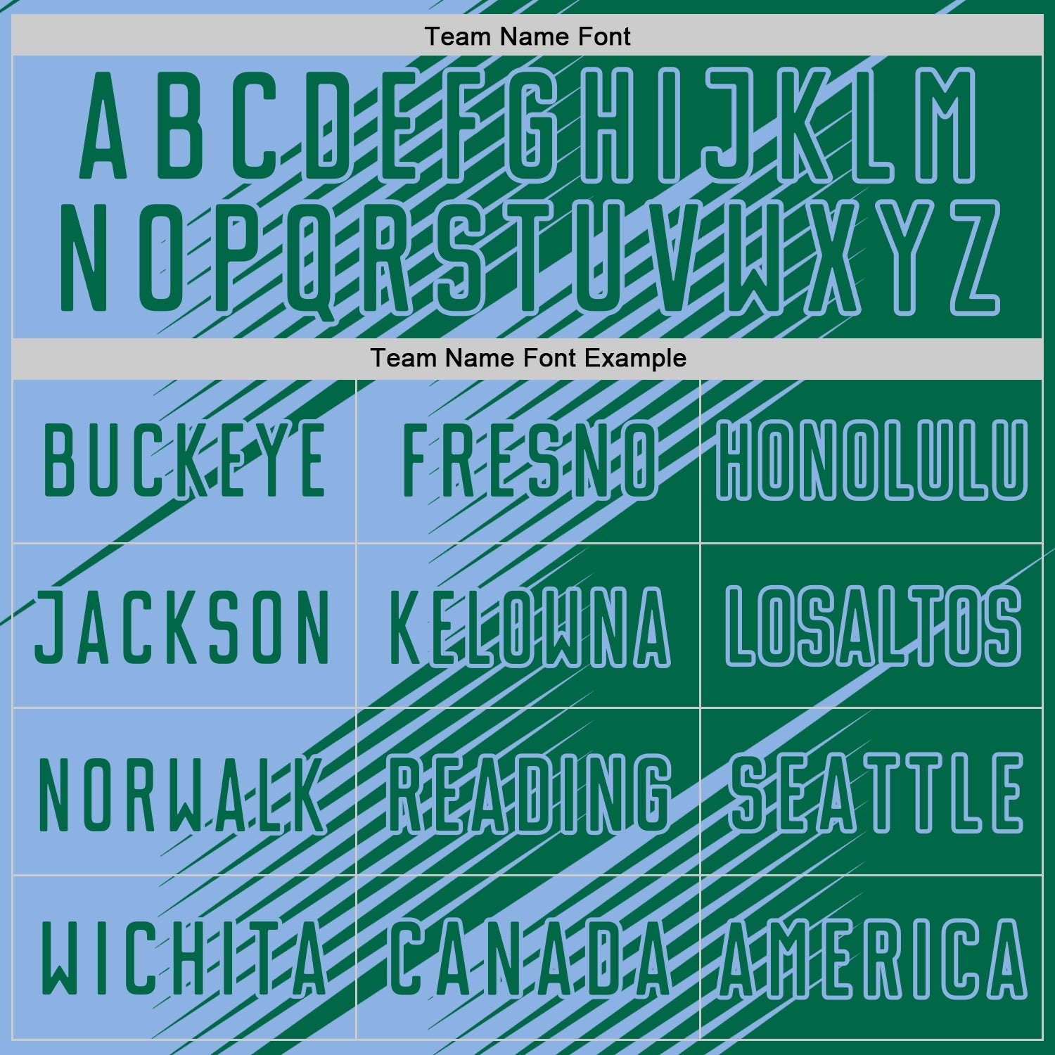 Custom Kelly Green Light Blue Line Sublimation Soccer Uniform Jersey