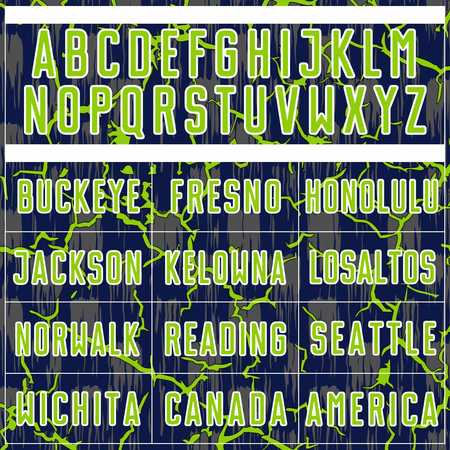 Custom Navy Neon Green-White Lightning Sublimation Soccer Uniform Jersey