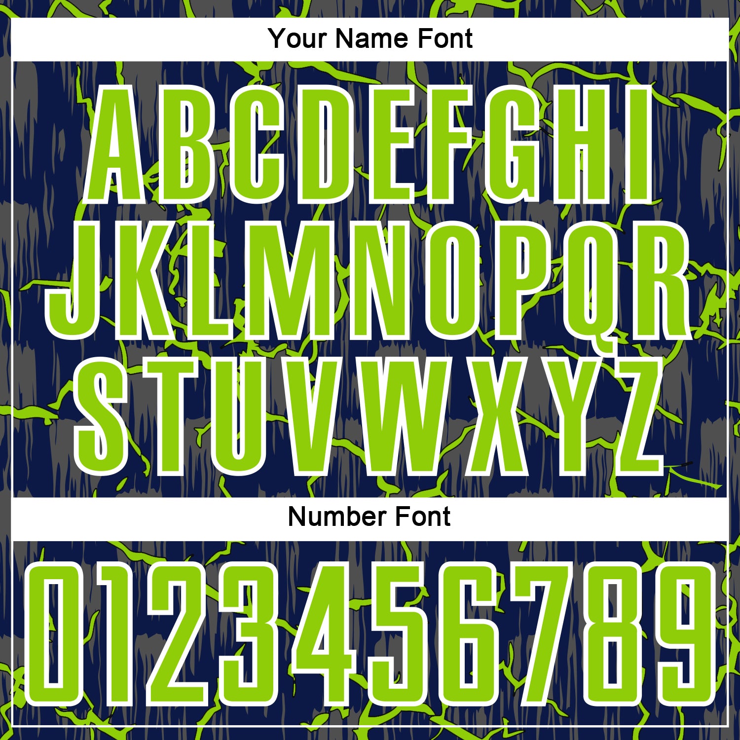 Custom Navy Neon Green-White Lightning Sublimation Soccer Uniform Jersey