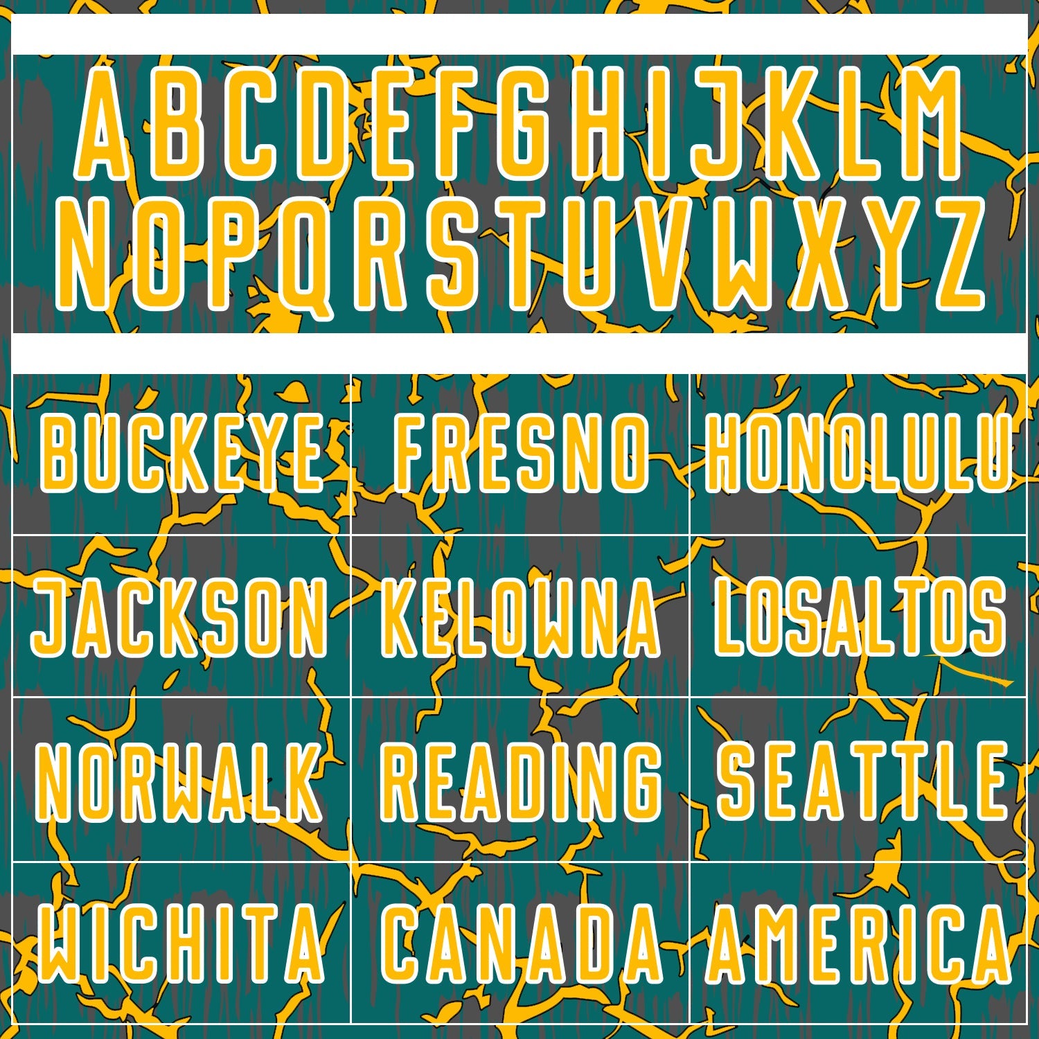 Custom Teal Gold-White Lightning Sublimation Soccer Uniform Jersey