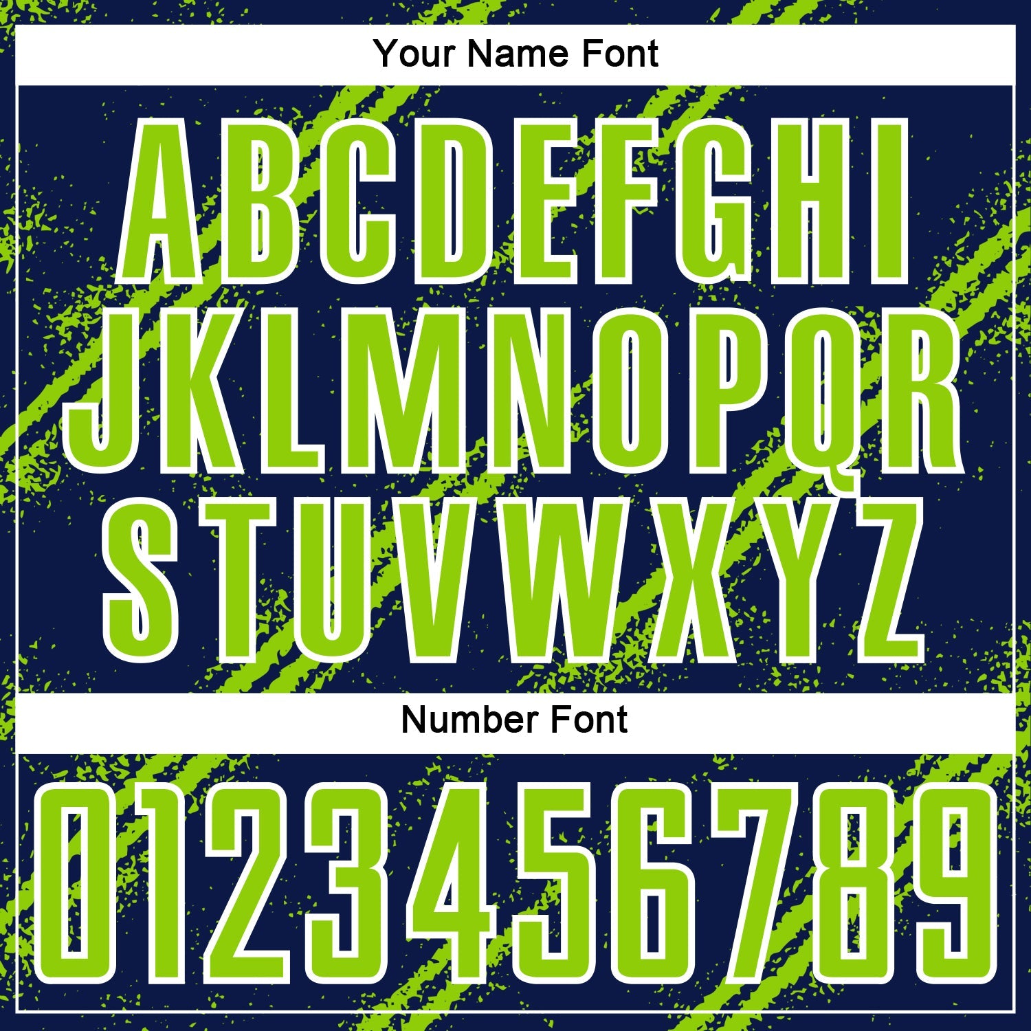 Custom Navy Neon Green-White Abstract Fragment Art Splash Sublimation Soccer Uniform Jersey