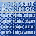 Custom Royal Light Blue-White Modern Polka Dot Sublimation Soccer Uniform Jersey