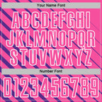 Custom Purple Pink-White Lines Sublimation Soccer Uniform Jersey