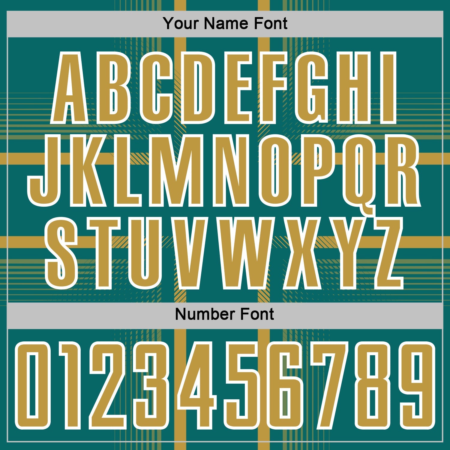 Custom Teal Old Gold-White Lines Sublimation Soccer Uniform Jersey