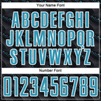 Custom Black Panther Blue-White Slant Lines Sports Sublimation Soccer Uniform Jersey