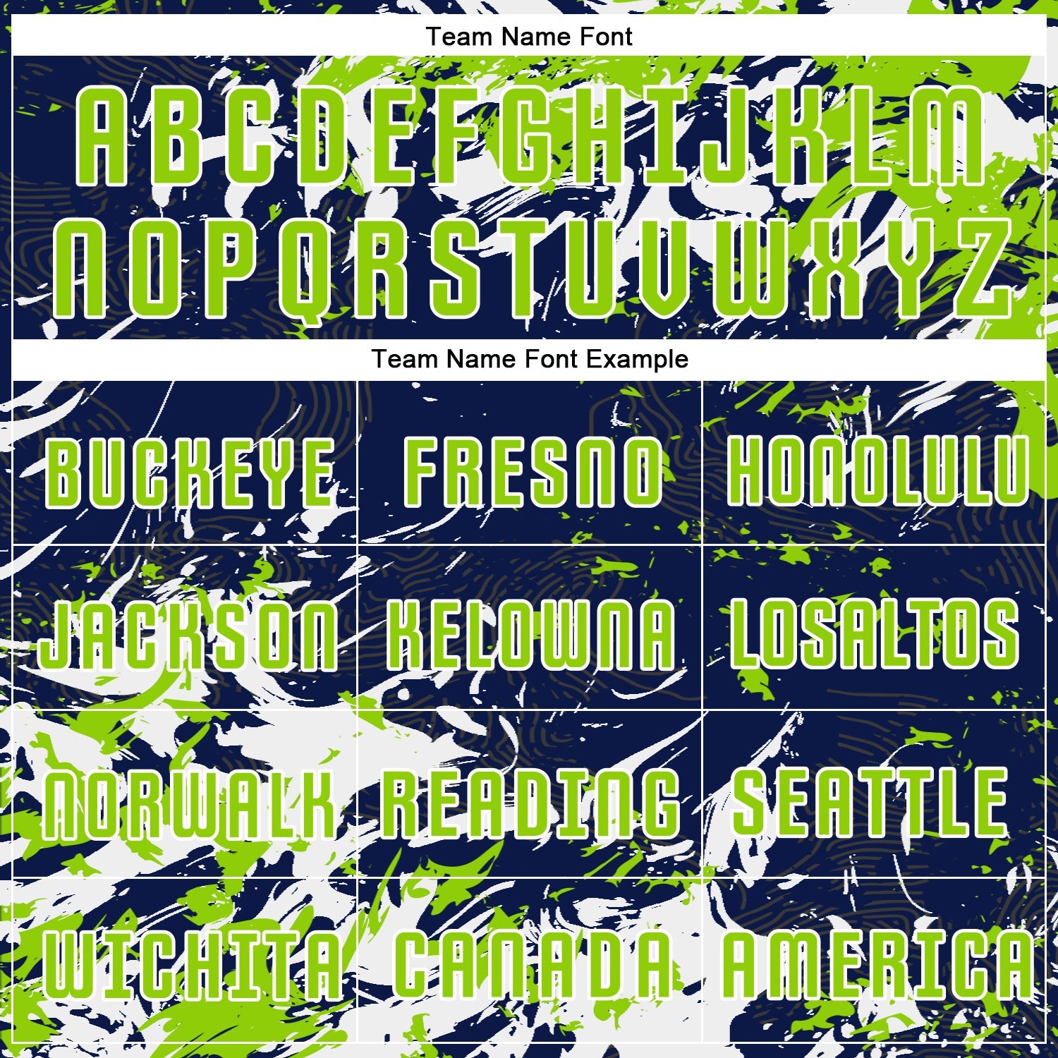 Custom Navy Neon Green-White Fluid Art Splash Sublimation Soccer Uniform Jersey