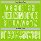 Custom Navy Neon Green-White Geometric Shape Sublimation Soccer Uniform Jersey