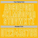 Custom Teal Gold-White Geometric Shape Sublimation Soccer Uniform Jersey