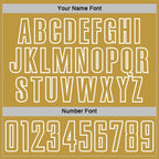 Custom Teal Old Gold-White Geometric Shape Sublimation Soccer Uniform Jersey