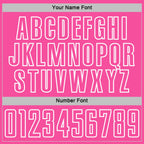 Custom Aqua Pink-White Geometric Shape Sublimation Soccer Uniform Jersey