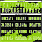 Custom Black Neon Green-White Abstract Fragment Art Sublimation Soccer Uniform Jersey