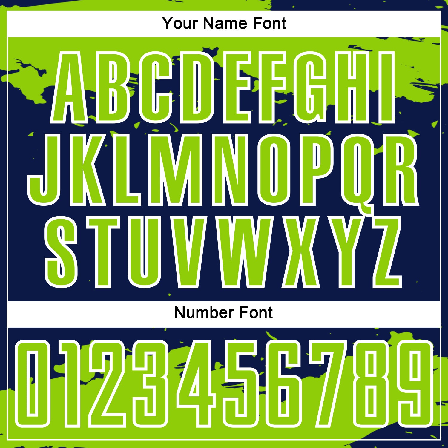 Custom Navy Neon Green-White Abstract Fragment Art Sublimation Soccer Uniform Jersey