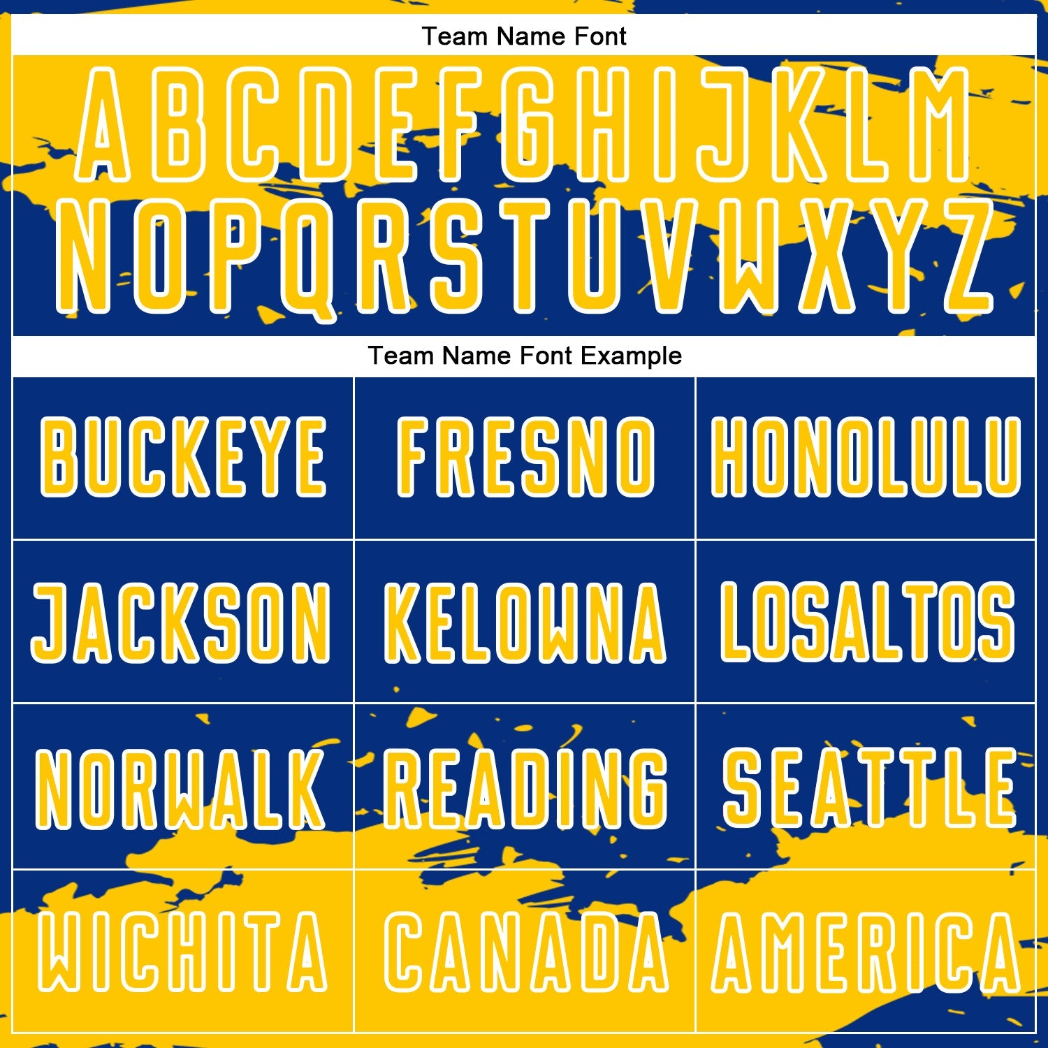 Custom Royal Yellow-White Abstract Fragment Art Sublimation Soccer Uniform Jersey