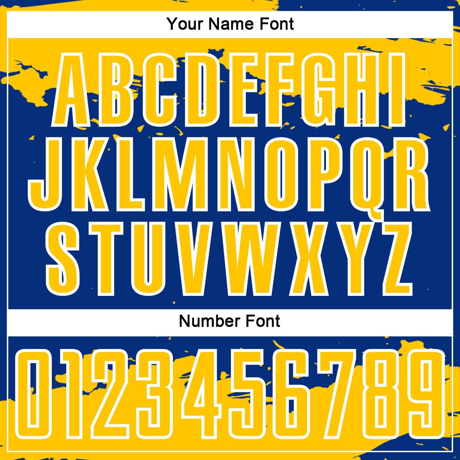 Custom Royal Yellow-White Abstract Fragment Art Sublimation Soccer Uniform Jersey