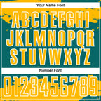 Custom Teal Gold-White Abstract Fragment Art Sublimation Soccer Uniform Jersey