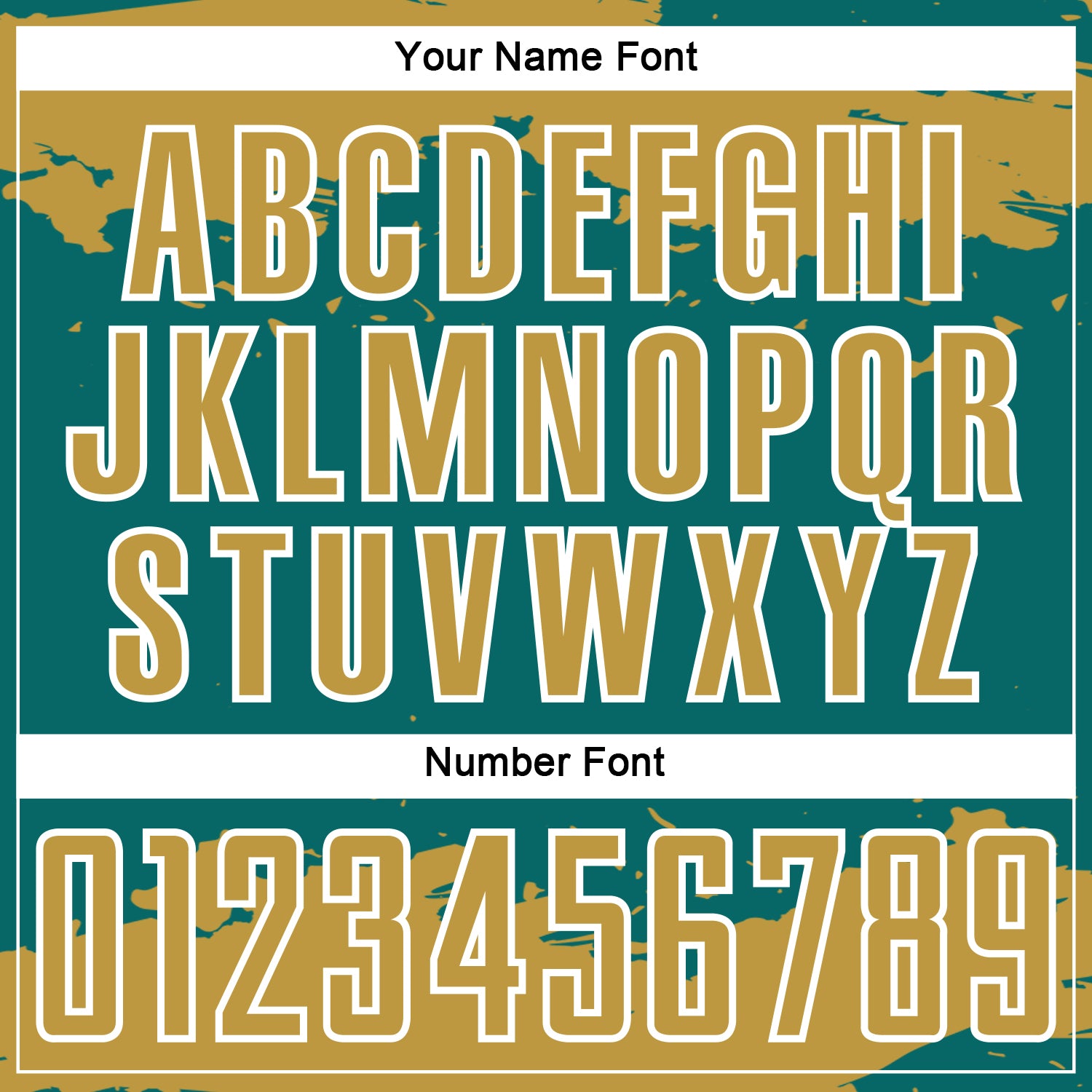 Custom Teal Old Gold-White Abstract Fragment Art Sublimation Soccer Uniform Jersey