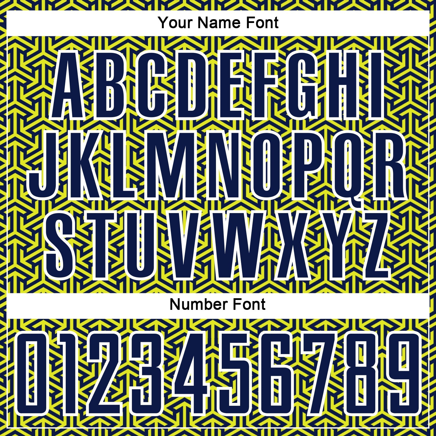 Custom Navy Neon Yellow-White Geometric Arrow Sublimation Soccer Uniform Jersey