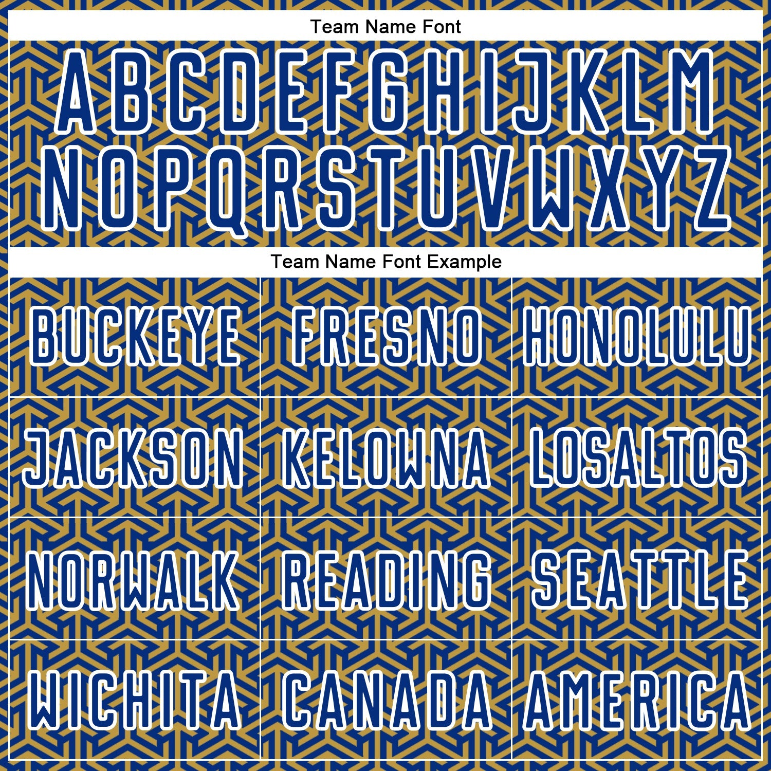 Custom Royal Old Gold-White Geometric Arrow Sublimation Soccer Uniform Jersey