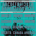 Custom Black Aqua-Neon Pink Abstract Splatter Grunge Art Sports Sublimation Soccer Uniform Jersey