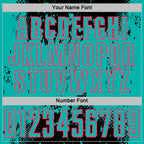 Custom Black Aqua-Neon Pink Abstract Splatter Grunge Art Sports Sublimation Soccer Uniform Jersey