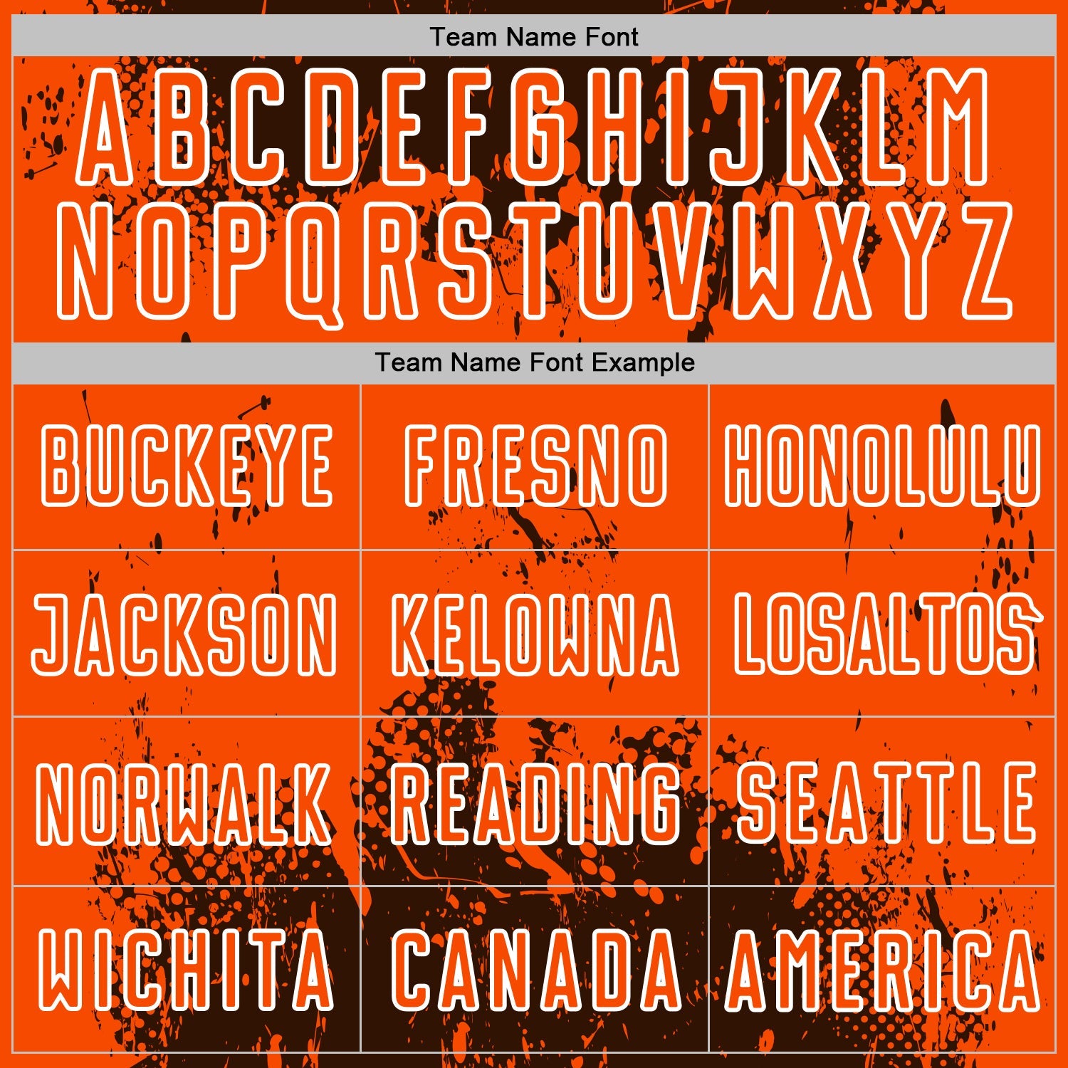 Custom Brown Orange-White Abstract Splatter Grunge Art Sports Sublimation Soccer Uniform Jersey