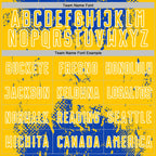 Custom Thunder Blue Yellow-White Abstract Splatter Grunge Art Sports Sublimation Soccer Uniform Jersey