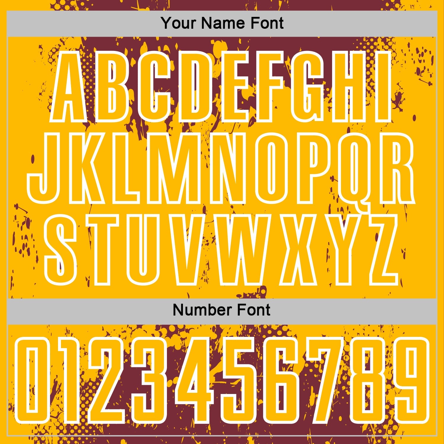 Custom Burgundy Gold-White Abstract Splatter Grunge Art Sports Sublimation Soccer Uniform Jersey